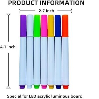 7 glow pens