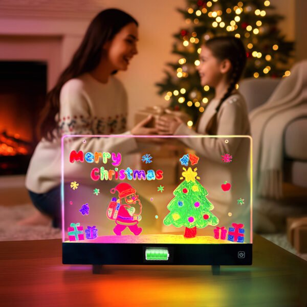 Mother and child Christmas tree LuxeGlow board